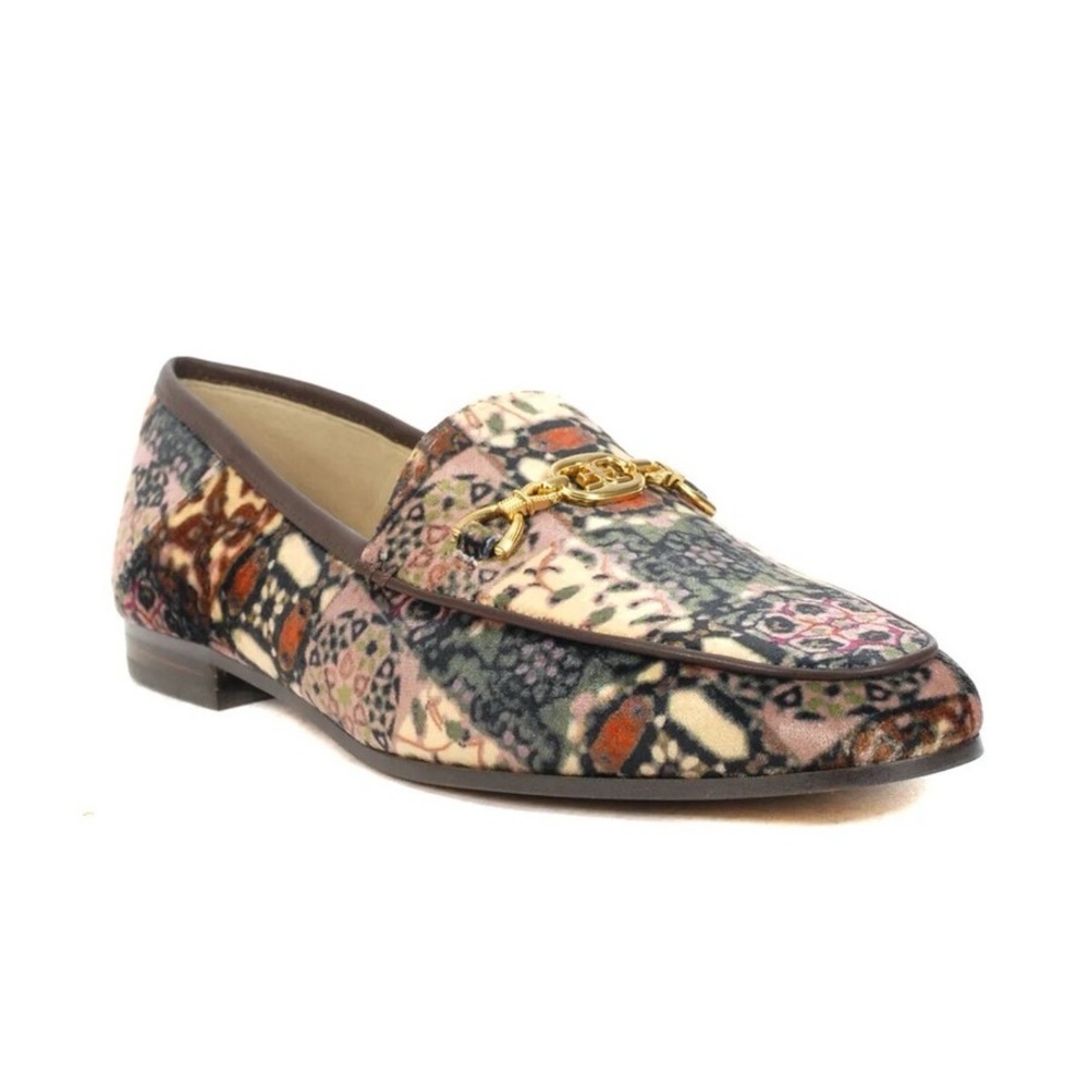 Sam Edelman Loraine Prima  Bit Ivory Velvet Fashion Loafer Size 6.5